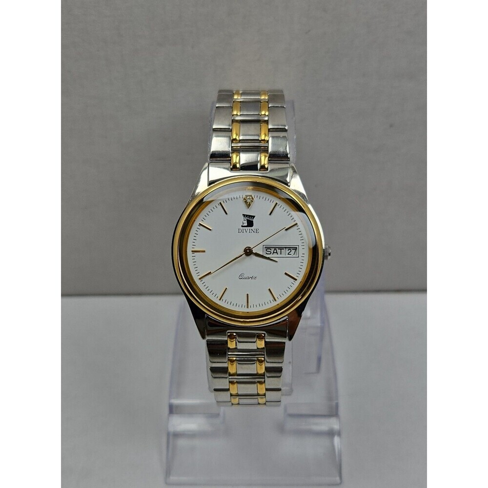 Divine Beijing Spacecrafts 1958 1998 Quartz Day Date Watch Two Toned New Battery